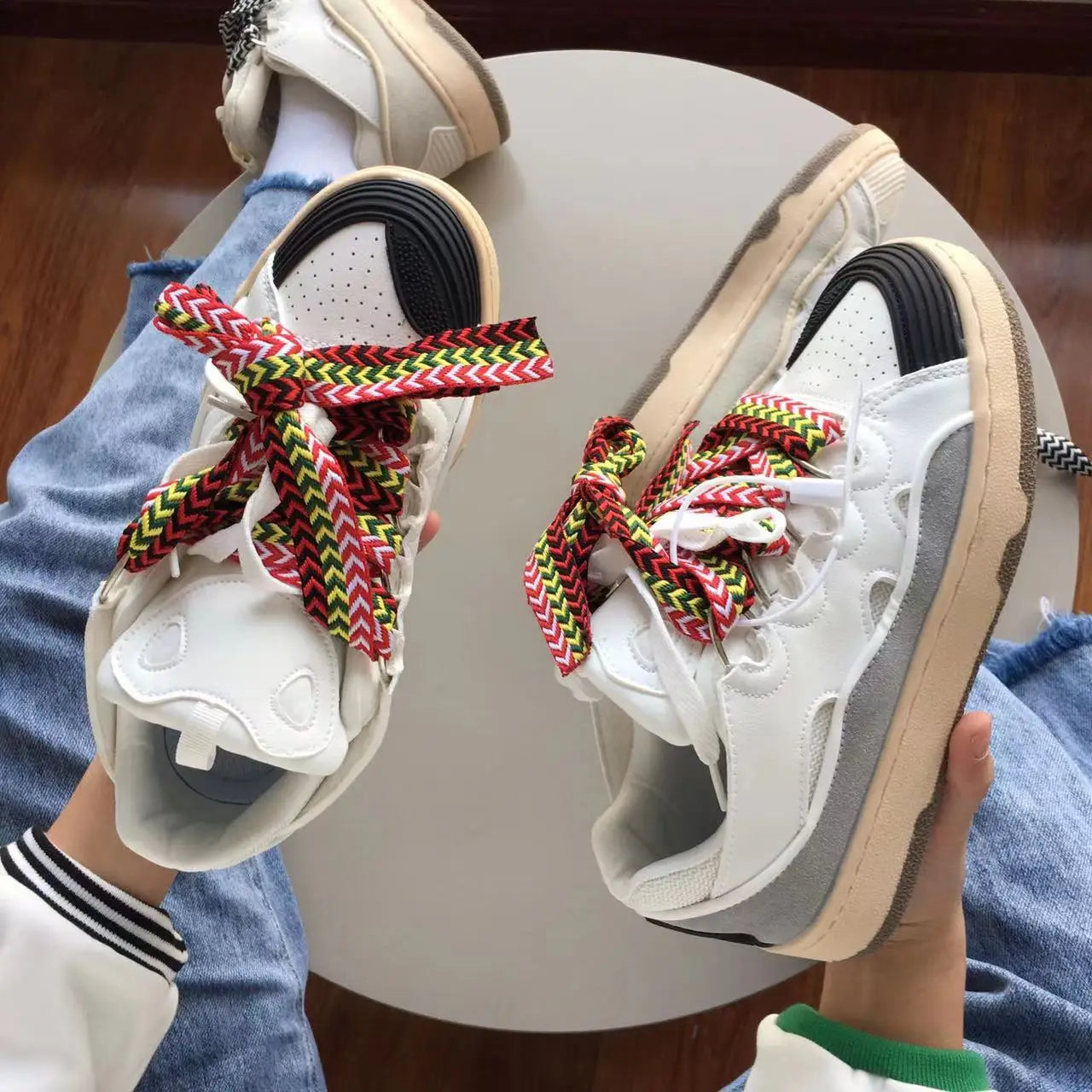 Bread shoes, versatile for couples, trendy board shoes, niche design, breathable retro Japanese sports shoes